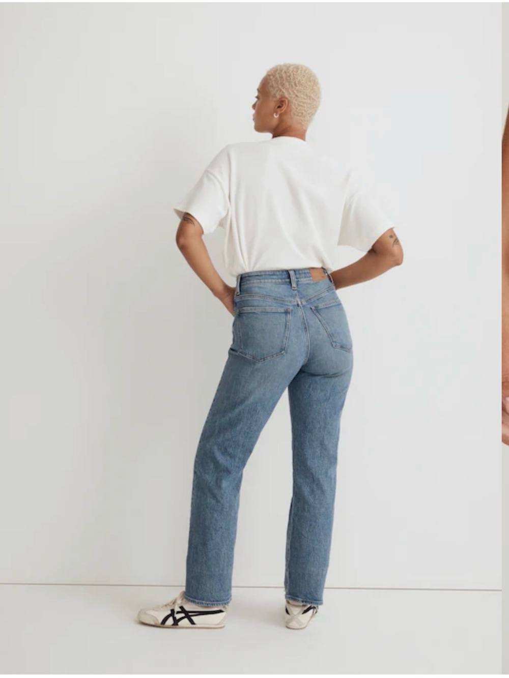 Madewell Curvy 90s Straight Jeans 30T High Rise Tall Light Wash Denim - Picture 8 of 8